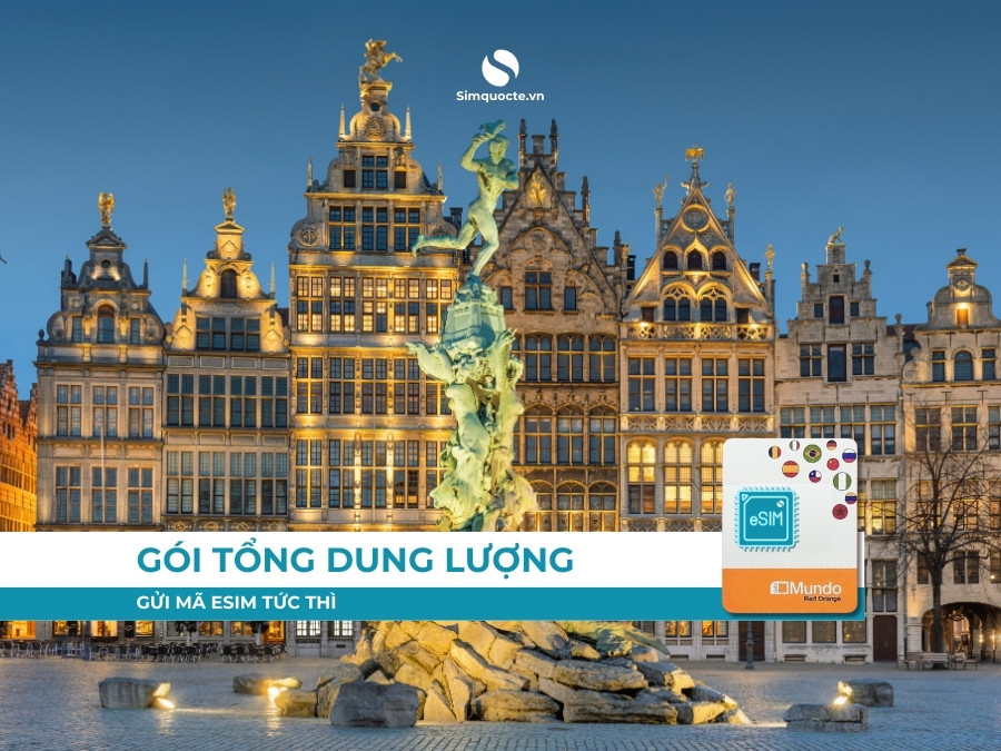 eSIM Orange Mundo Châu Âu 30 nước [ ORANGEMUNDO ]